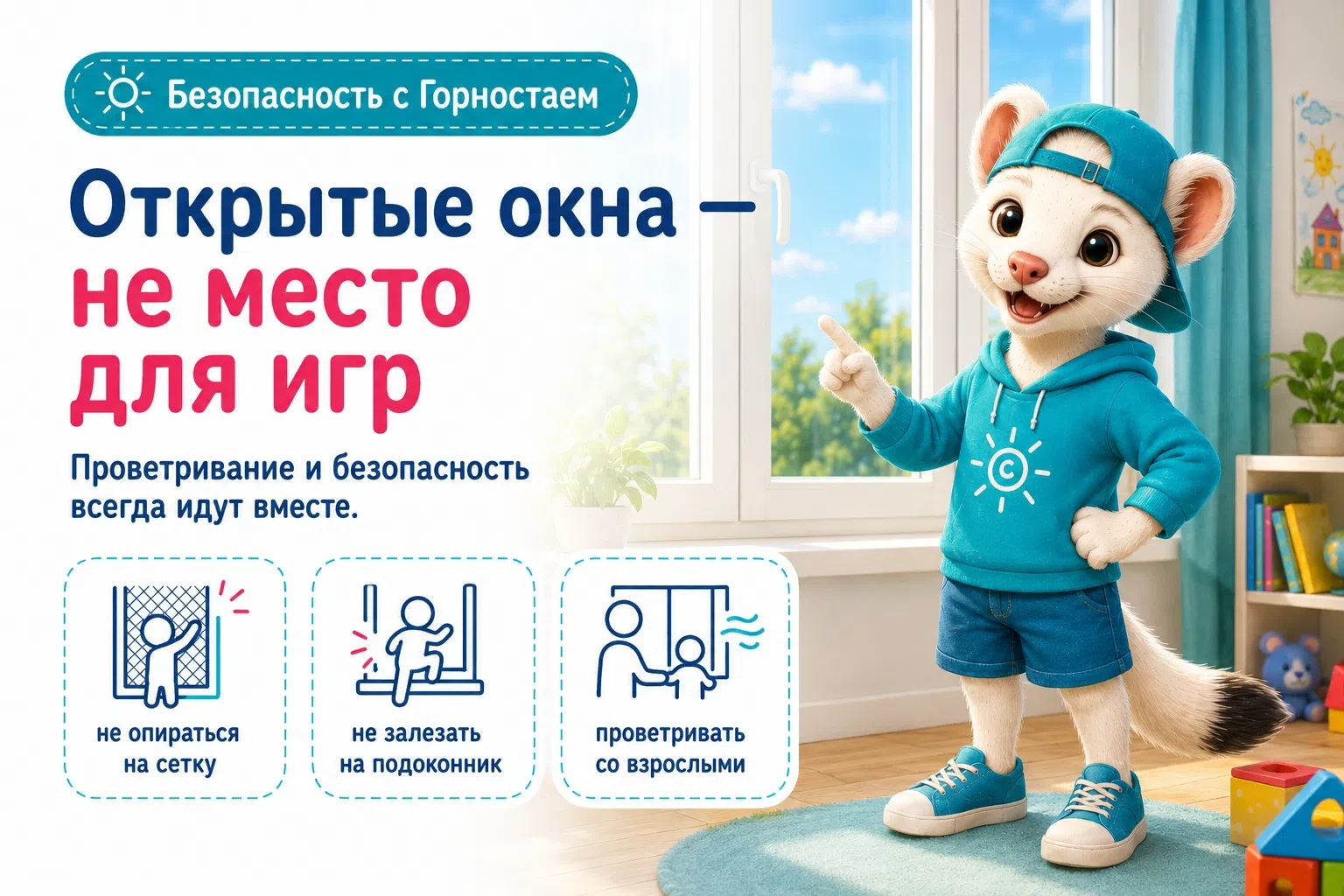 #Безопасность

Летом окна чаще открыты, а значит, взрослым важно быть особенно внимательными.

Моски