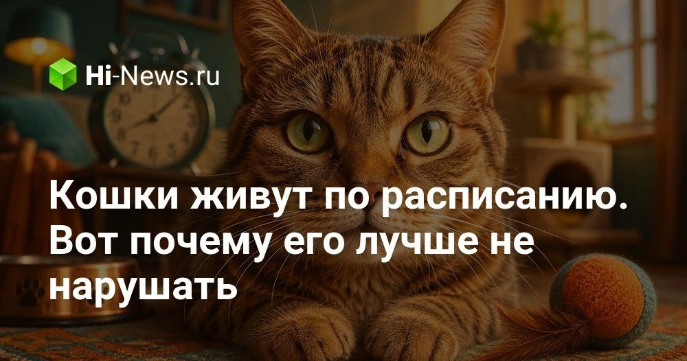 Почему кошкам так важно соблюдать свой распорядок дня и что будет, если его нарушить

Мы привыкли ду