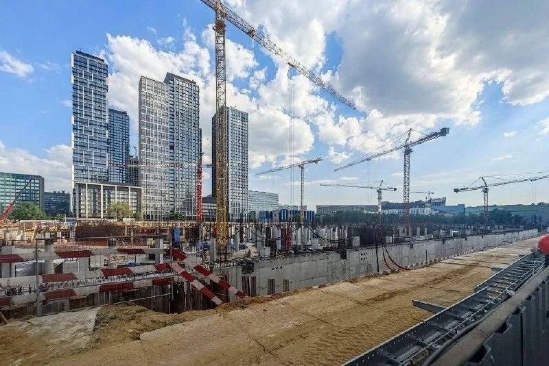 💎 Ленинградский проспект, где возводят новую арену ЦСКА. Готовая арена будет иметь форму бриллианто