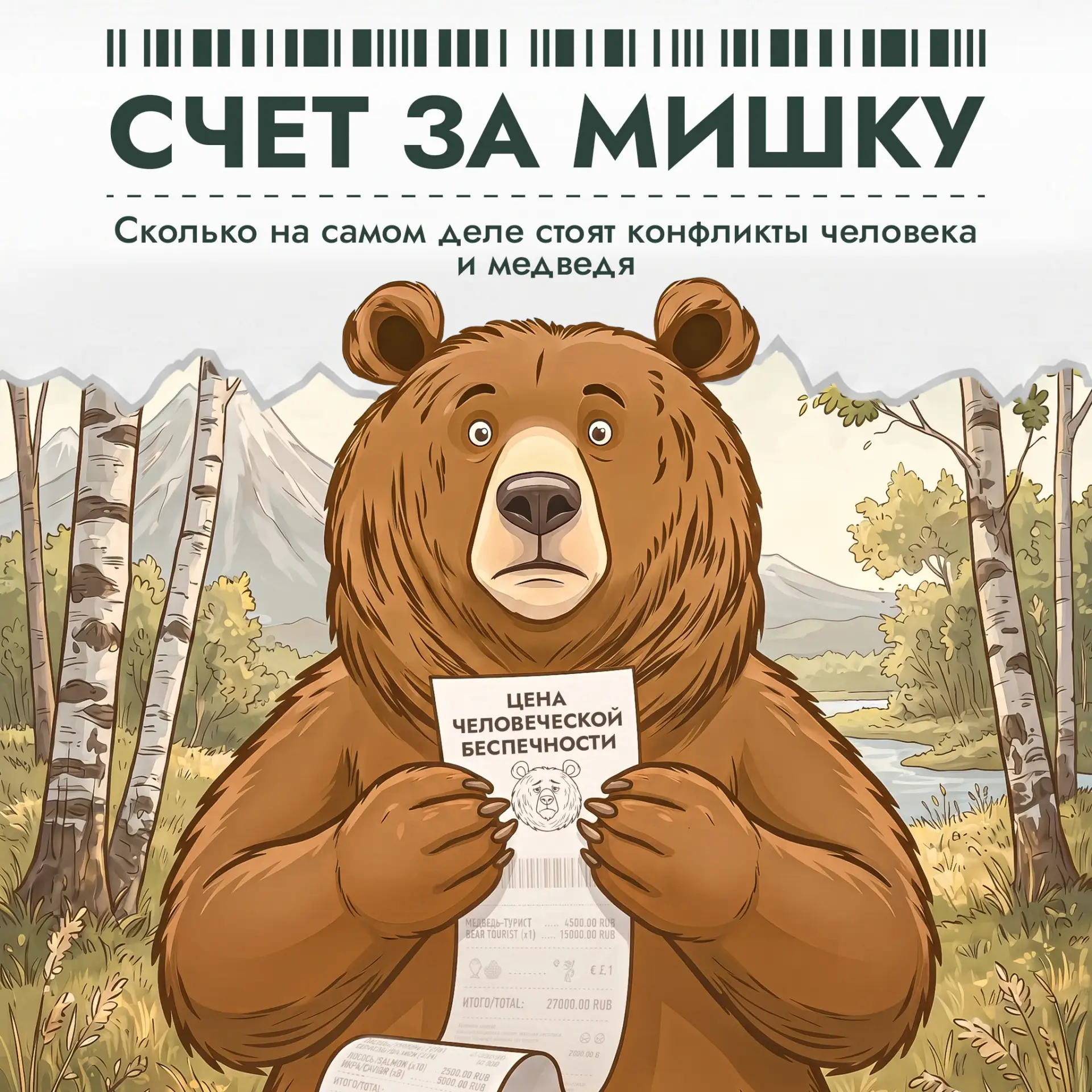 🐻 Сколько стоит конфликт с медведем? Спойлер: гораздо дороже пакета мусора, с которого...