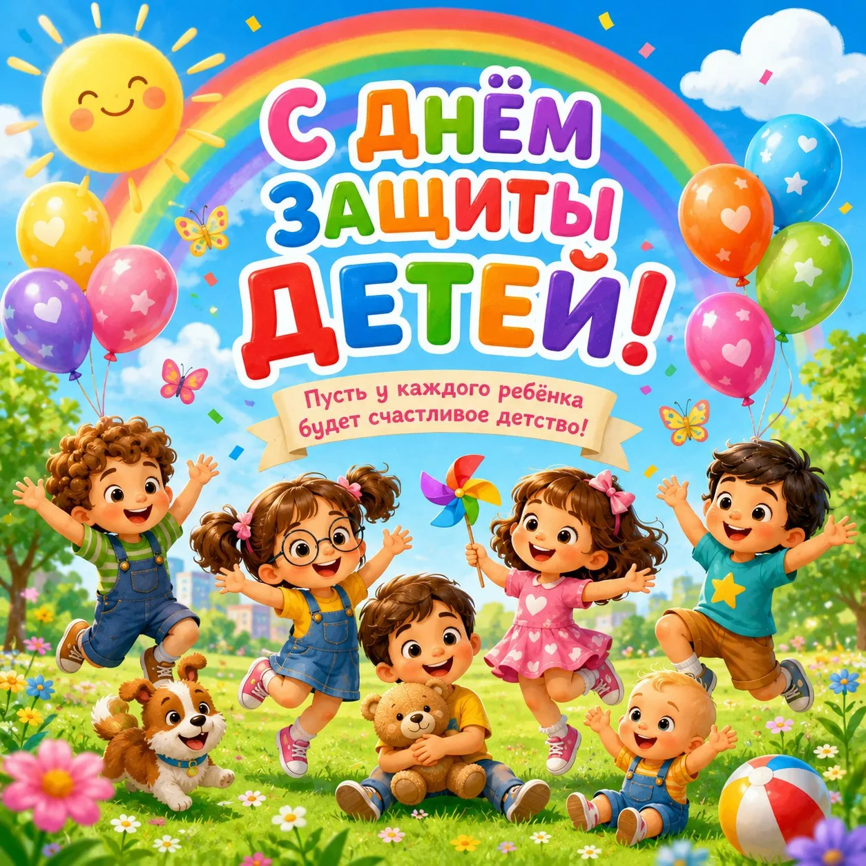 ☀️🌈 С ДНЁМ ЗАЩИТЫ ДЕТЕЙ🌈☀️
