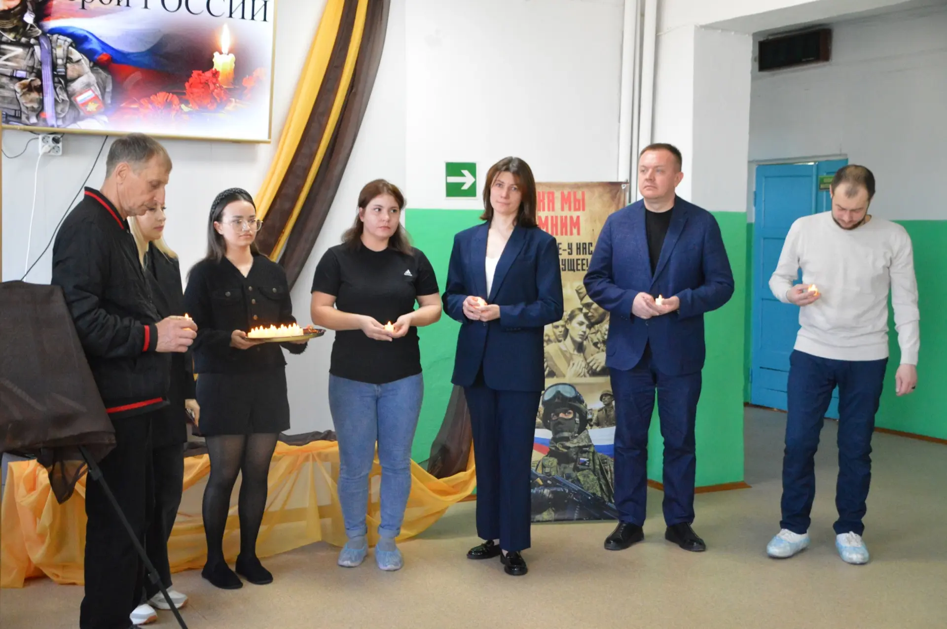 Сегодня в Барабинской школе состоялось открытие уголка памяти бойцов, погибших в ходе проведения спе
