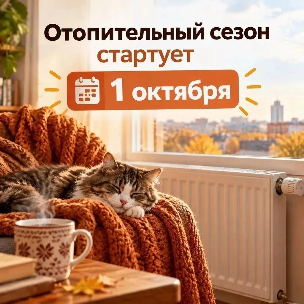 📌 С 1 октября 2026 года на территории Смоленской области стартует начало отопительного...