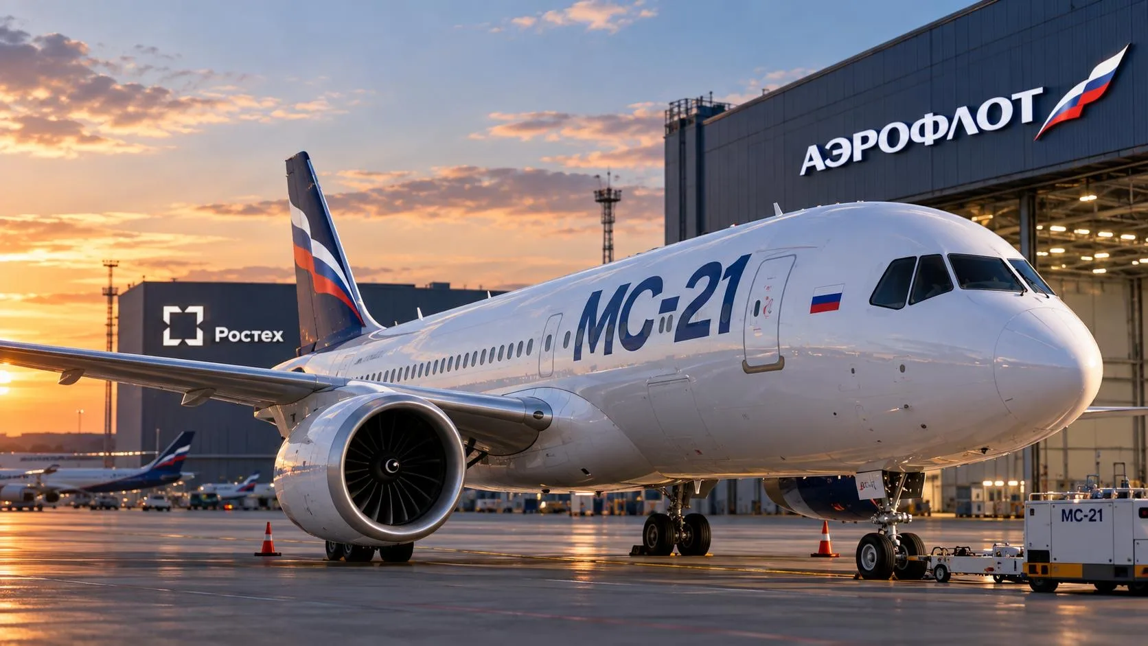 🇷🇺 Новость: группа Аэрофлот сегодня заказывает 90 самолетов МС-21, речь идет о масшта...
