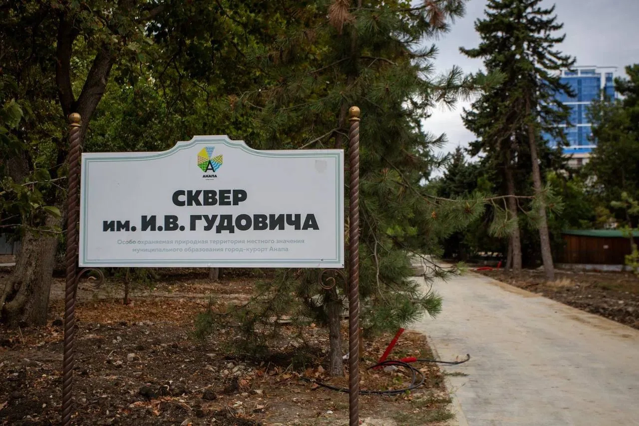 Обсудили с подрядчиками текущие работы и сроки реконструкции сквера Гудовича.