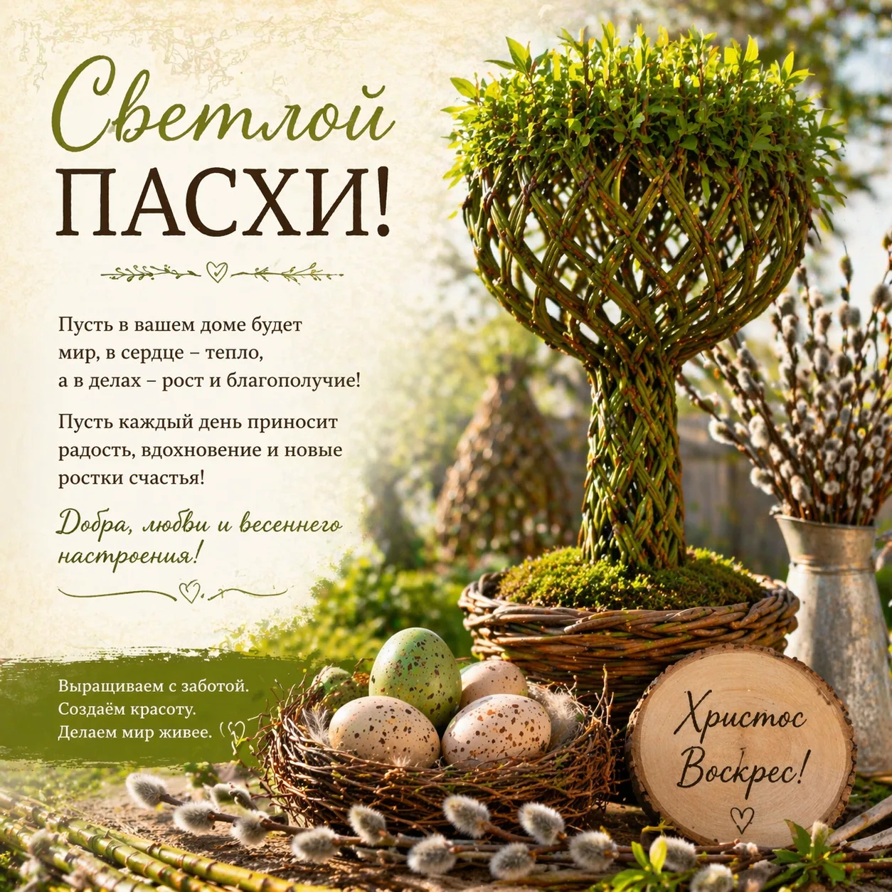 Светлый праздник Пасхи дарит нам радость и надежду.