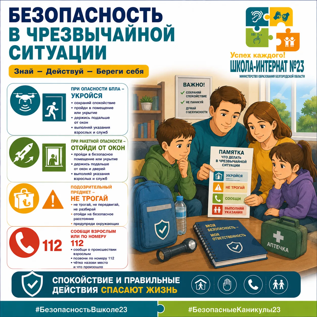 #БезопасностьВшколе23