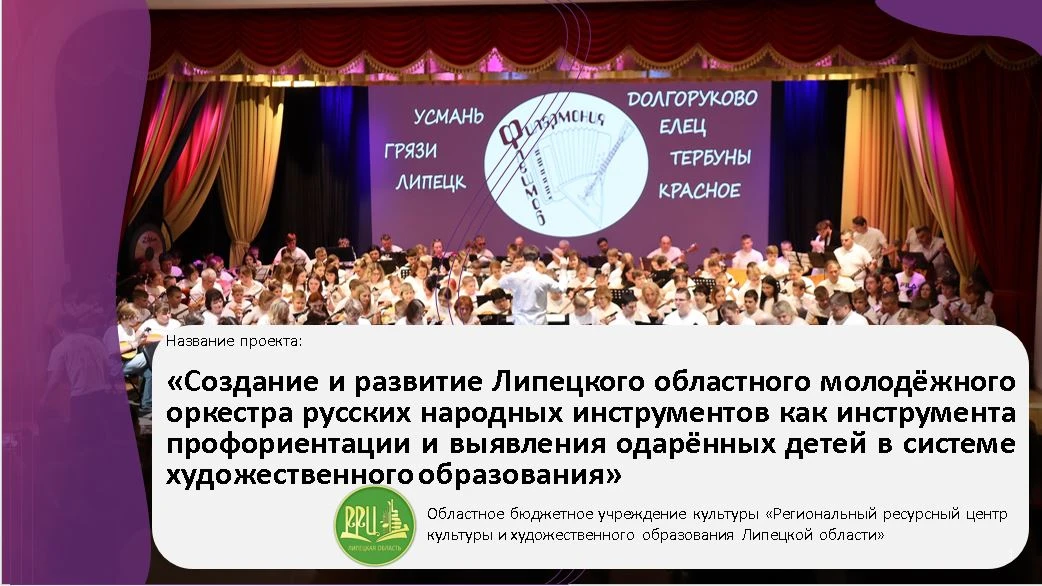 ➡️Региональный ресурсный центр культуры и художественного образования Липецкой области готовится к у