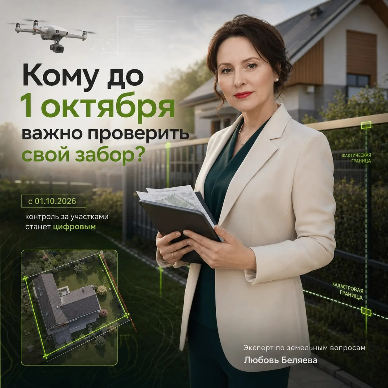 Кому до 1 октября важно проверить свой забор?

С 1 октября 2026 года земельный контроль в России ста