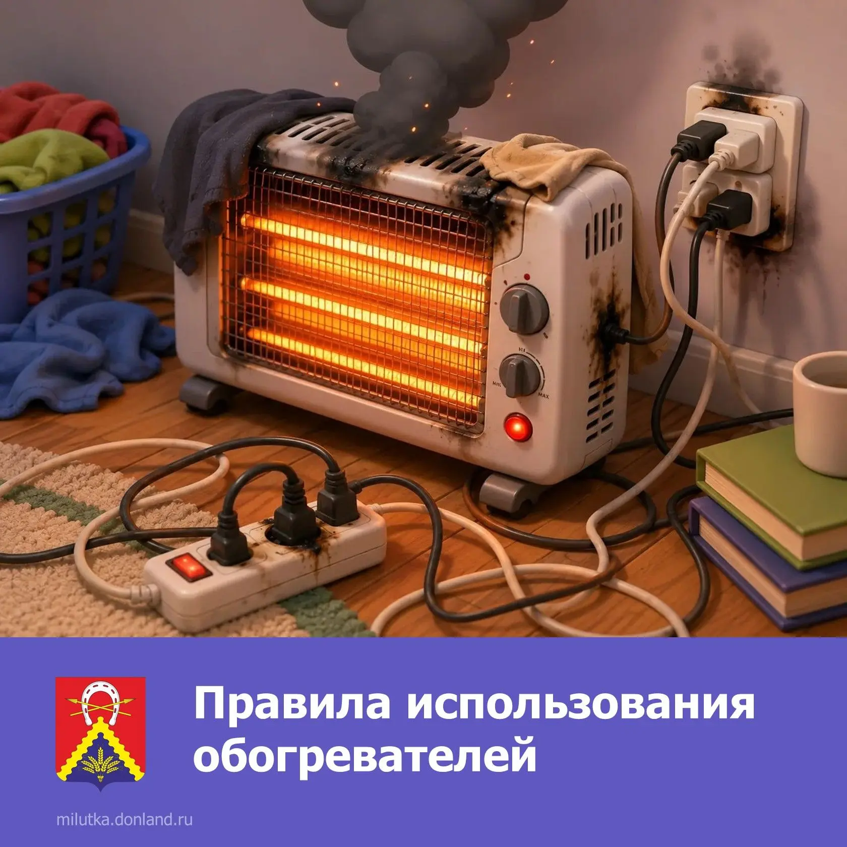 ⚠️ Тепло не должно обжигать: правила использования обогревателей!