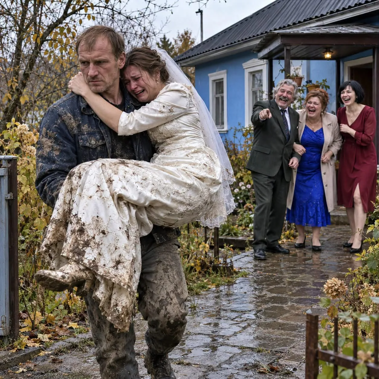 Сводная сестра отдала её замуж за «нищего лесоруба» и выбросила свадебное платье в гряз...