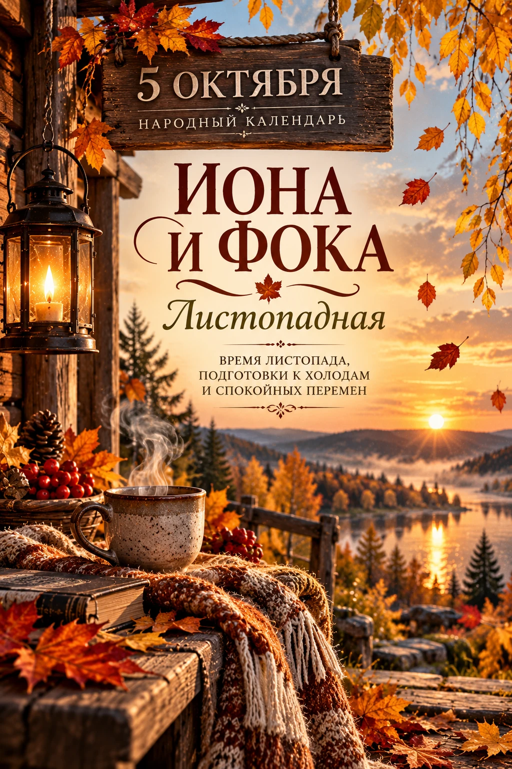 🍂 5 ОКТЯБРЯ — ИОНА И ФОКА, ЛИСТОПАДНАЯ