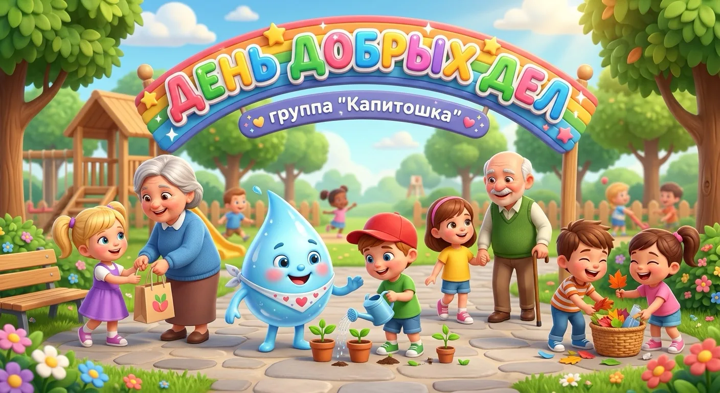 День добрых дел в «Капитошке»🩵! ☀️