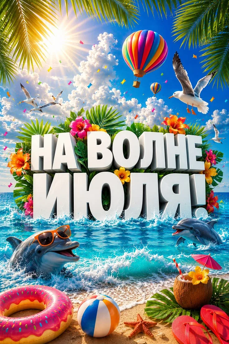 На волне июля🌊🌡️🍉