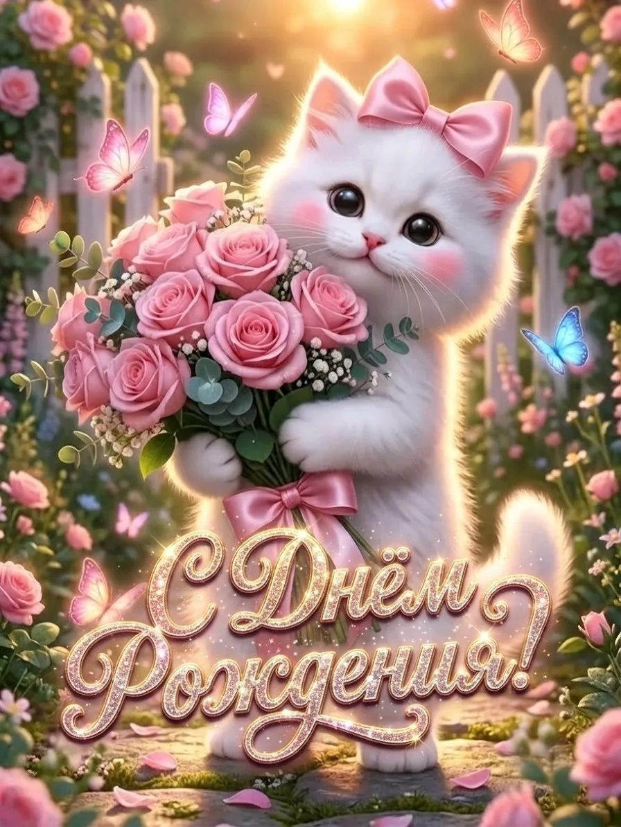 С днем рождения! Пусть в твоей жизни будет много радости, счастья, любви и успехов во всех начинани