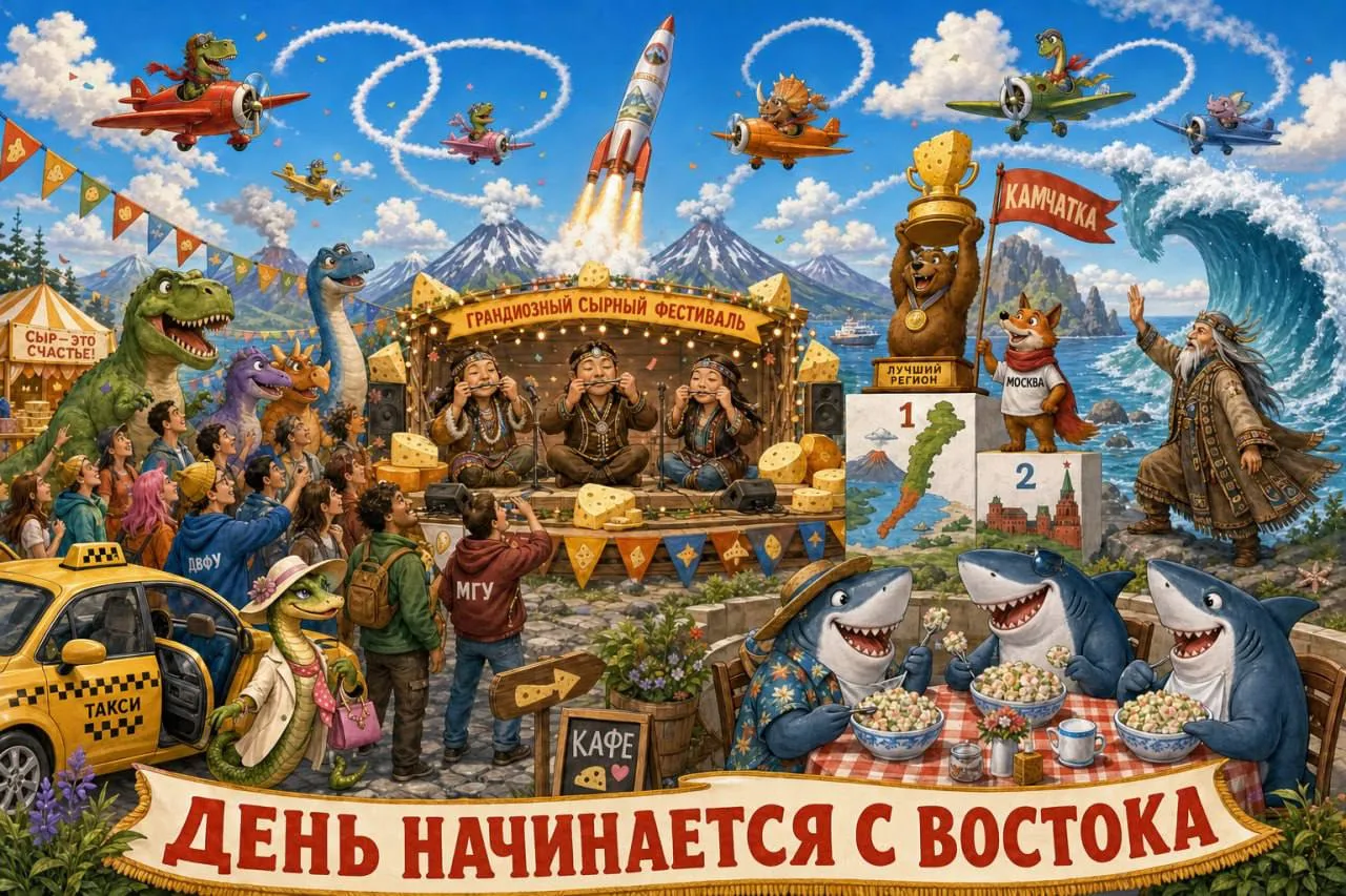 День начинается с Востока и дайджеста ключевых новостей!