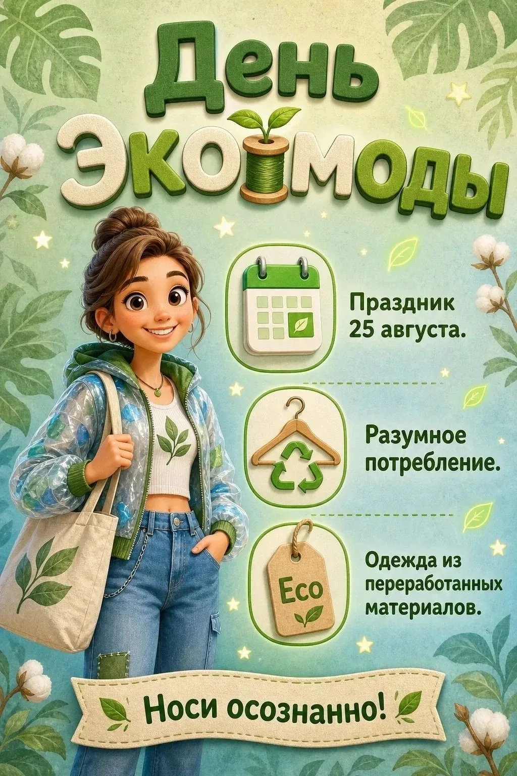 🎉 Сегодня — День экомоды! 🌿👗