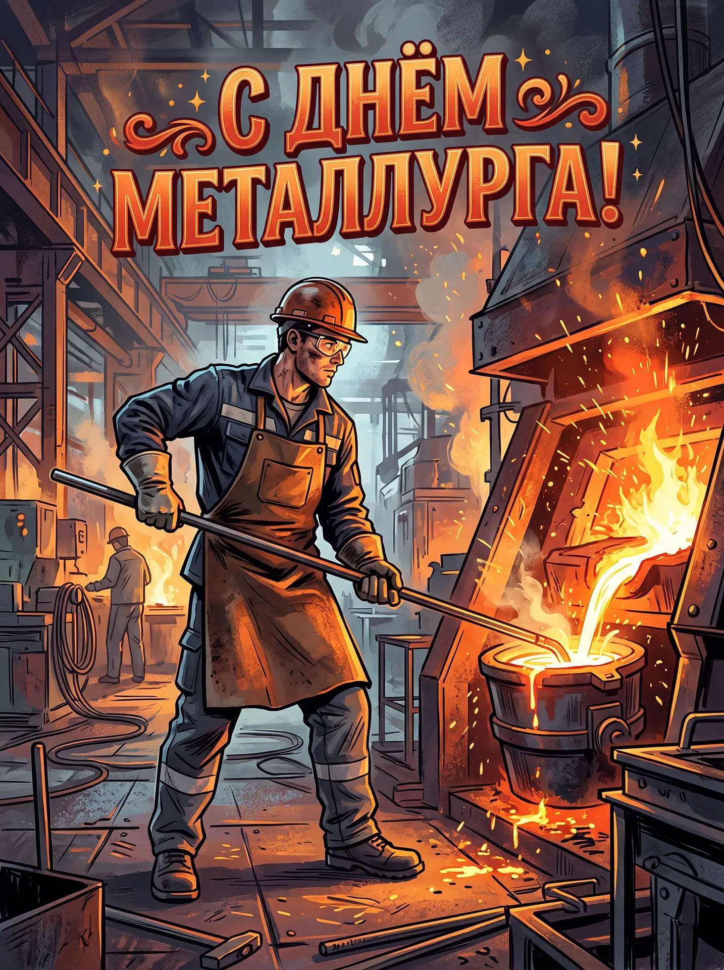 Уважаемые металлурги! В честь дня металлурга поздравляем вас! Пусть вам и вашим близким...
