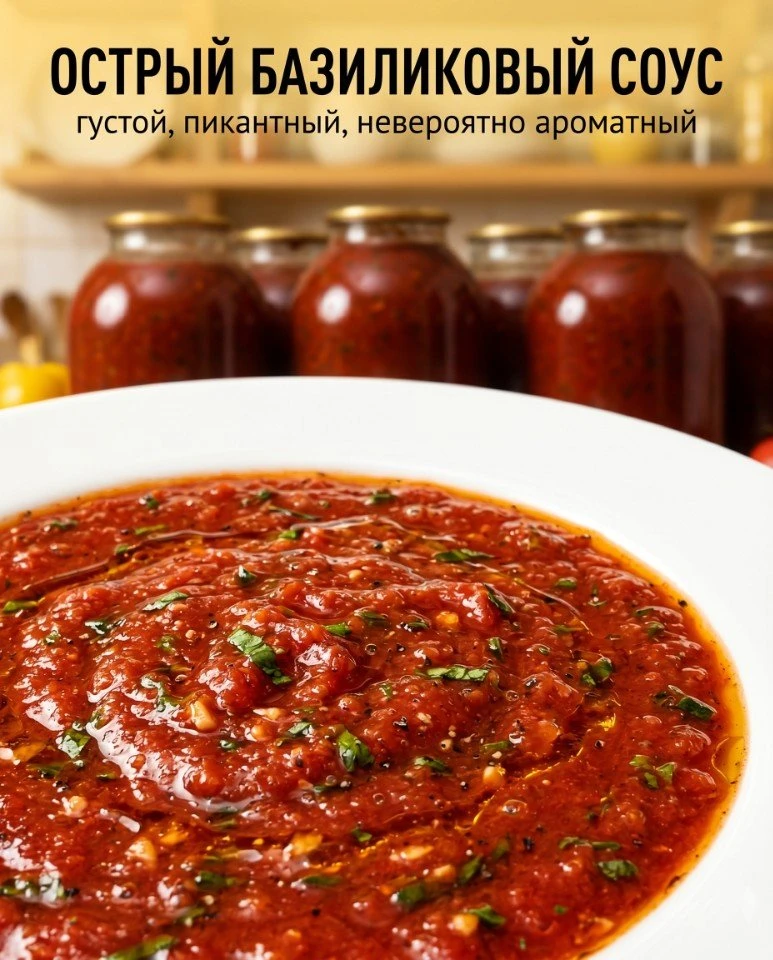 🌿 Острый базиликовый соус