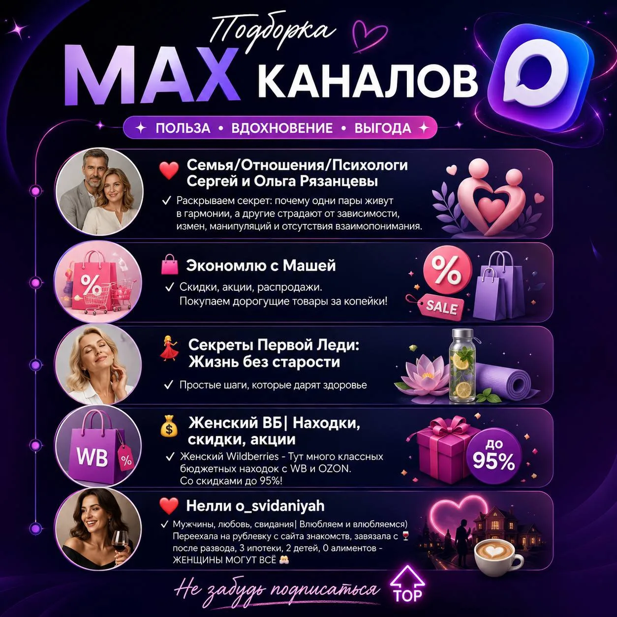Уникальные каналы здесь: