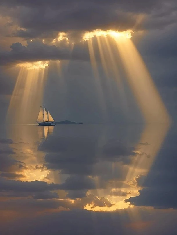 Красивый закат ⛵️