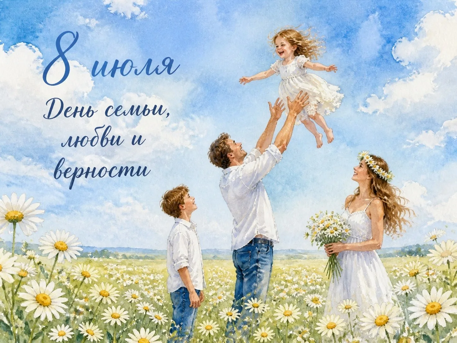 Сегодня, 8 июля, мы отмечаем замечательный праздник — День семьи, любви