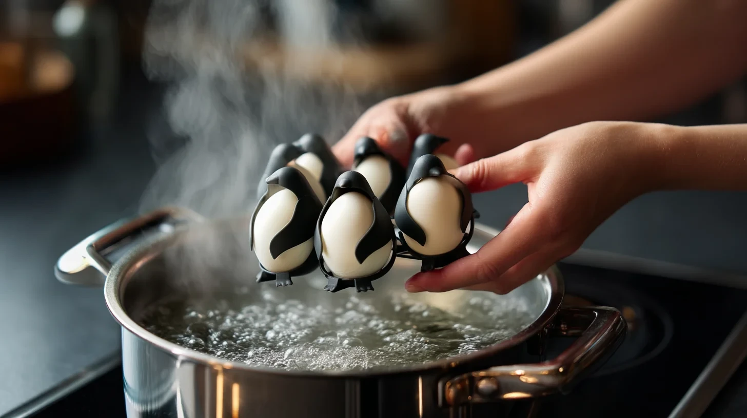 🥚 Подставка для яиц в виде пингвинов