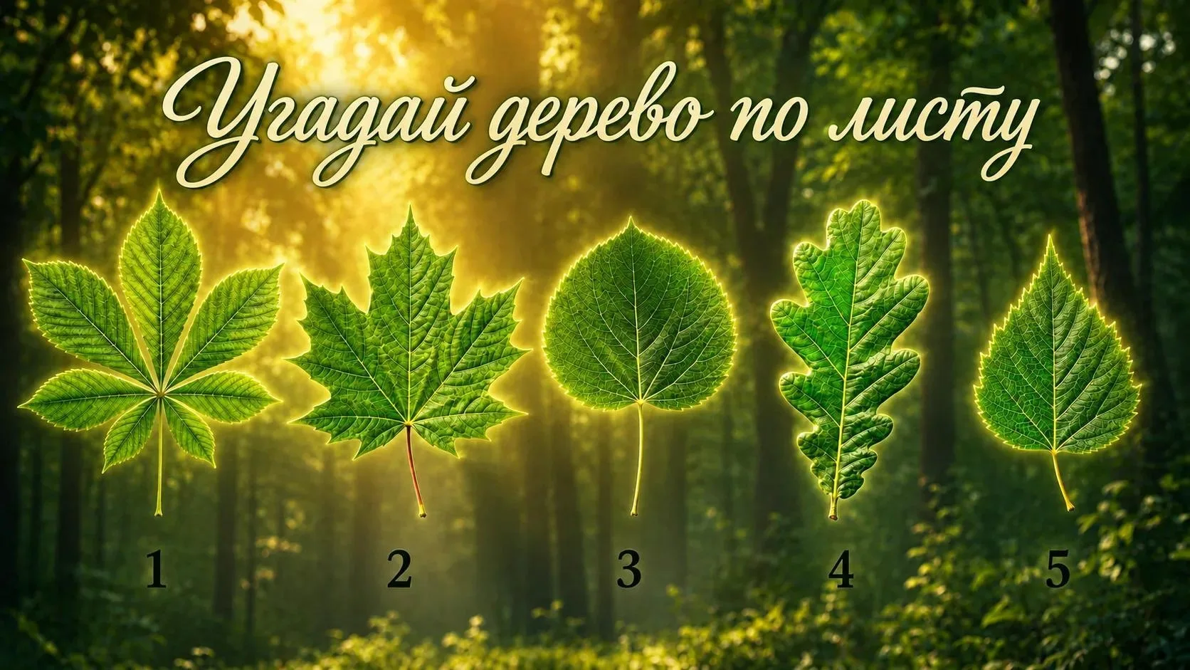 Узнаете деревья по листьям? Тогда проверим скорость