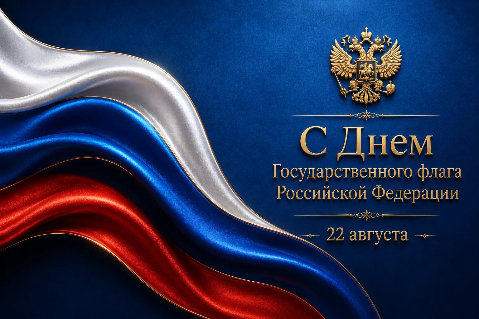 🗓 22 августа — День Государственного флага Российской Федерации!