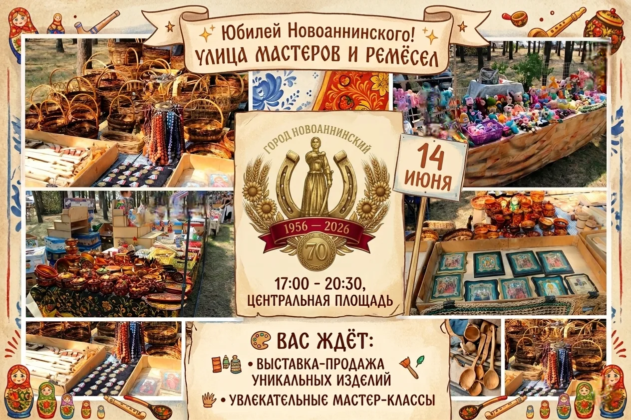 ✨ Дорогие новоаннинцы и гости нашего города! Уже 14 июня мы вместе отпразднуем торжеств...