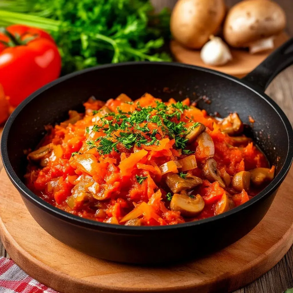 🍲 Вкусная постная солянка с капустой и грибами