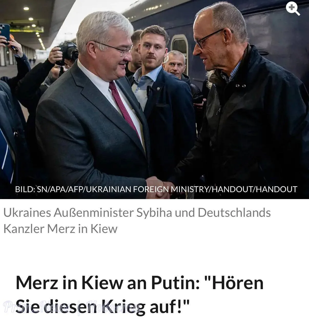 ⚡️Мерц готов к переговорам с Путиным по Украине, но только после того, как «замолчит ор...