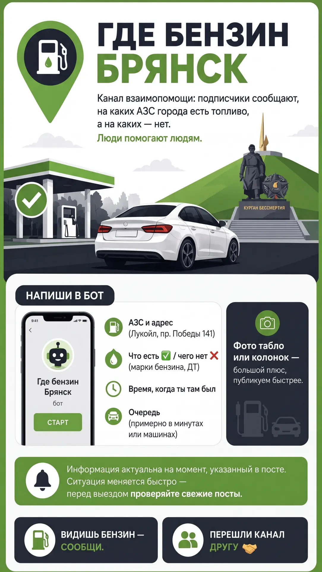 ⛽️ГДЕ БЕНЗИН | БРЯНСК И ОБЛАСТЬ