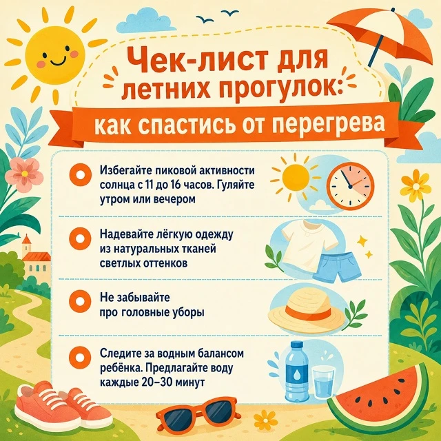 Летние прогулки — это здорово, но не стоит забывать о безопасности

Солнце дарит тепло и радость, но