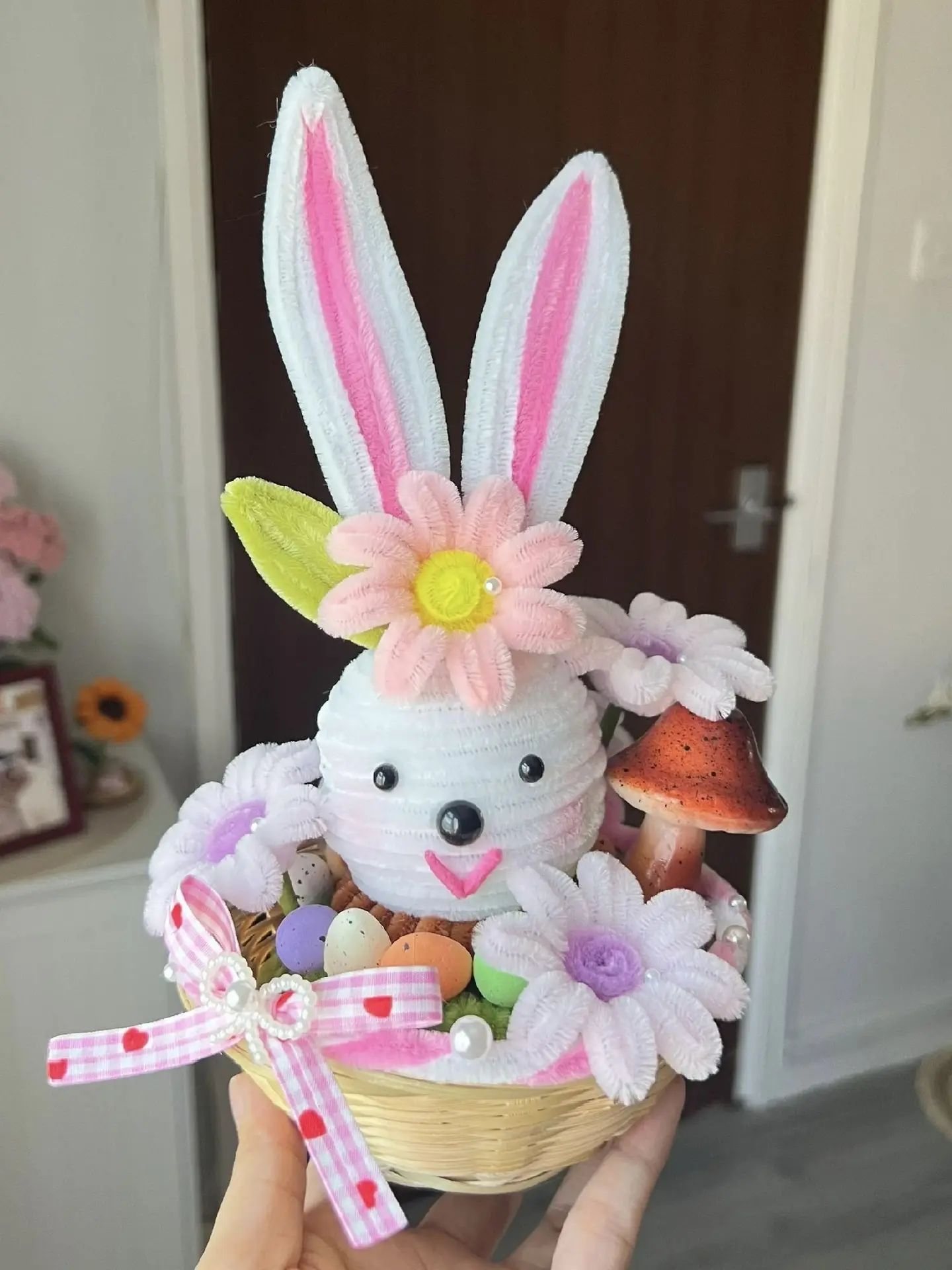🐰🌸 Готовимся к Пасхе!   Готовлю МК по веточке вербы, а пока делаем милых пасхальных кроликов из сине