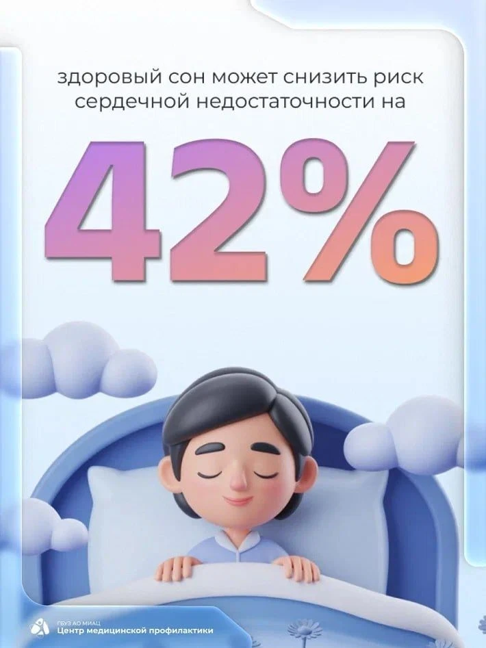 🔥Здоровый сон 🥱— залог здорового сердца!                                             ...