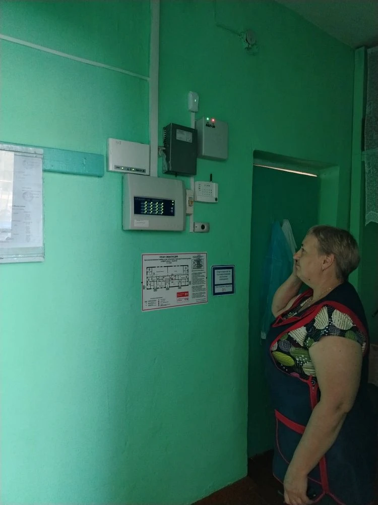 Учебно-тренировочная эвакуация в детском саду с. Каменка.