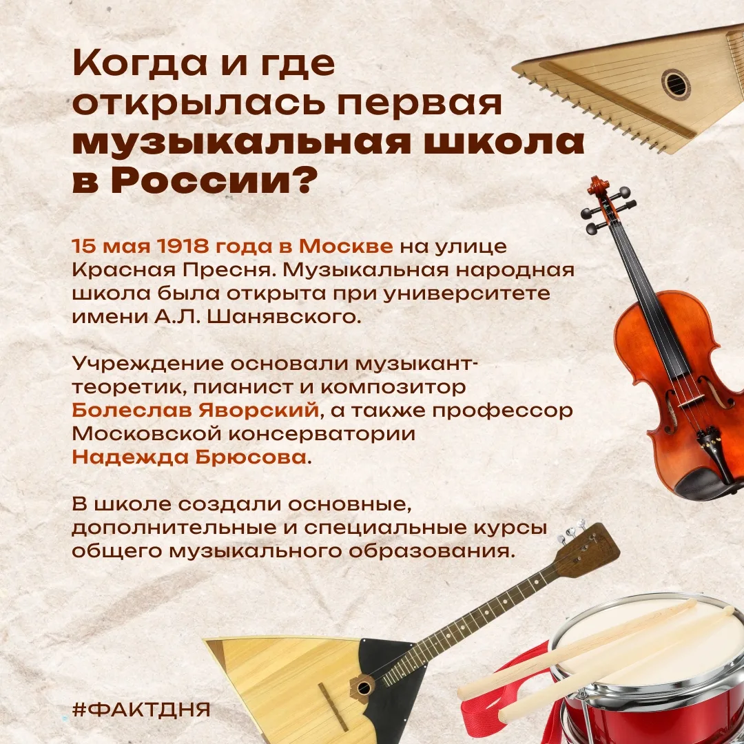 На связи рубрика #фактдня 🎹