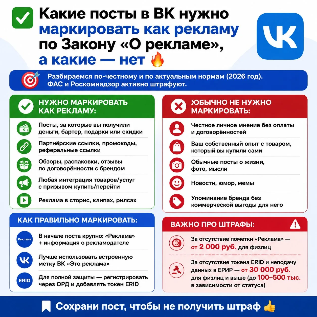 Полезная информация для тех кто сам маркирует рекламу(берет рекламу напрямую у рекламод...