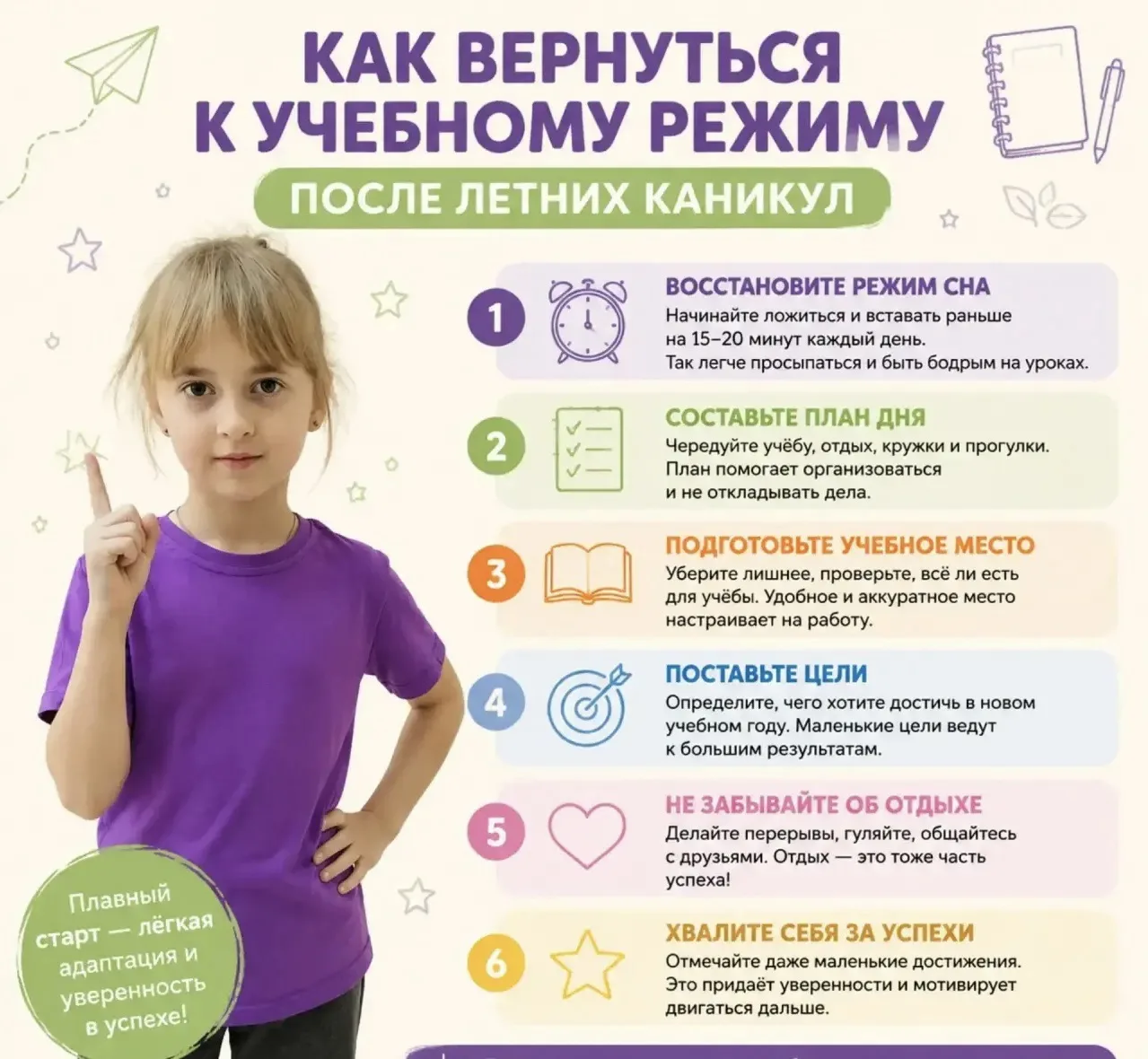 ⚡ Из режима «каникулы» в режим «учёба»: инструкция по мягкому переходу