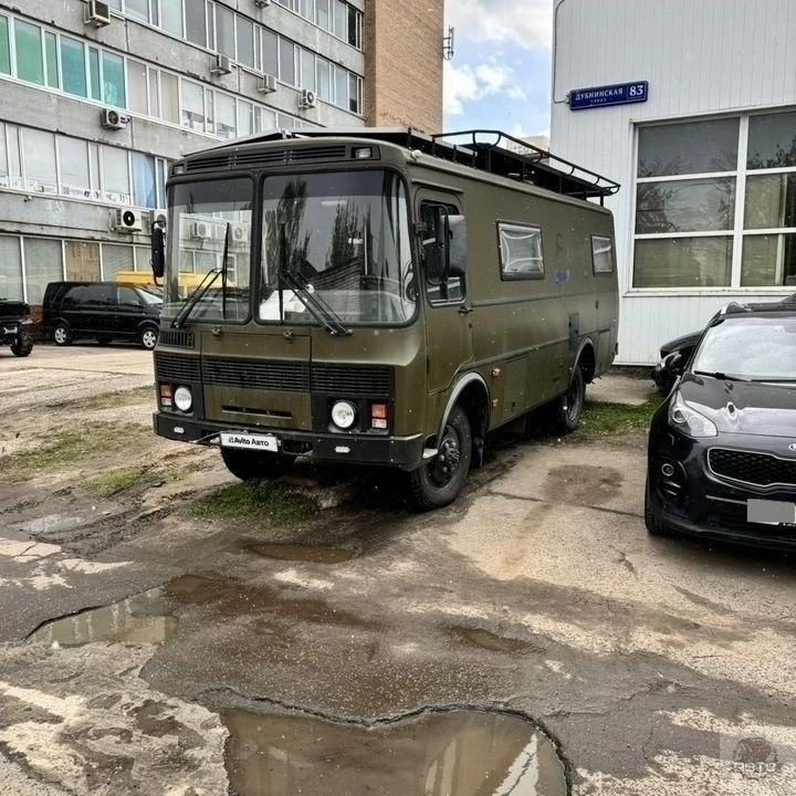 В Москве выставили на продажу полноприводный ПАЗ-3206, переоборудованный в автодом и оснащённый двиг