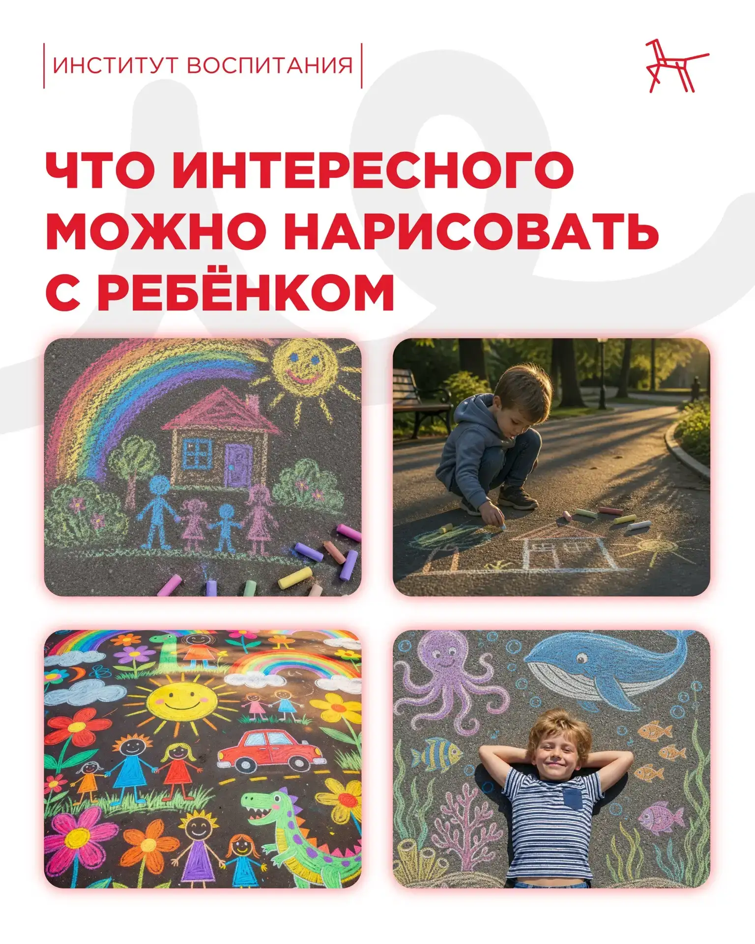 ✅ Польза рисования на асфальте доказана двумя бесспорными аргументами: детским счастьем и научными и