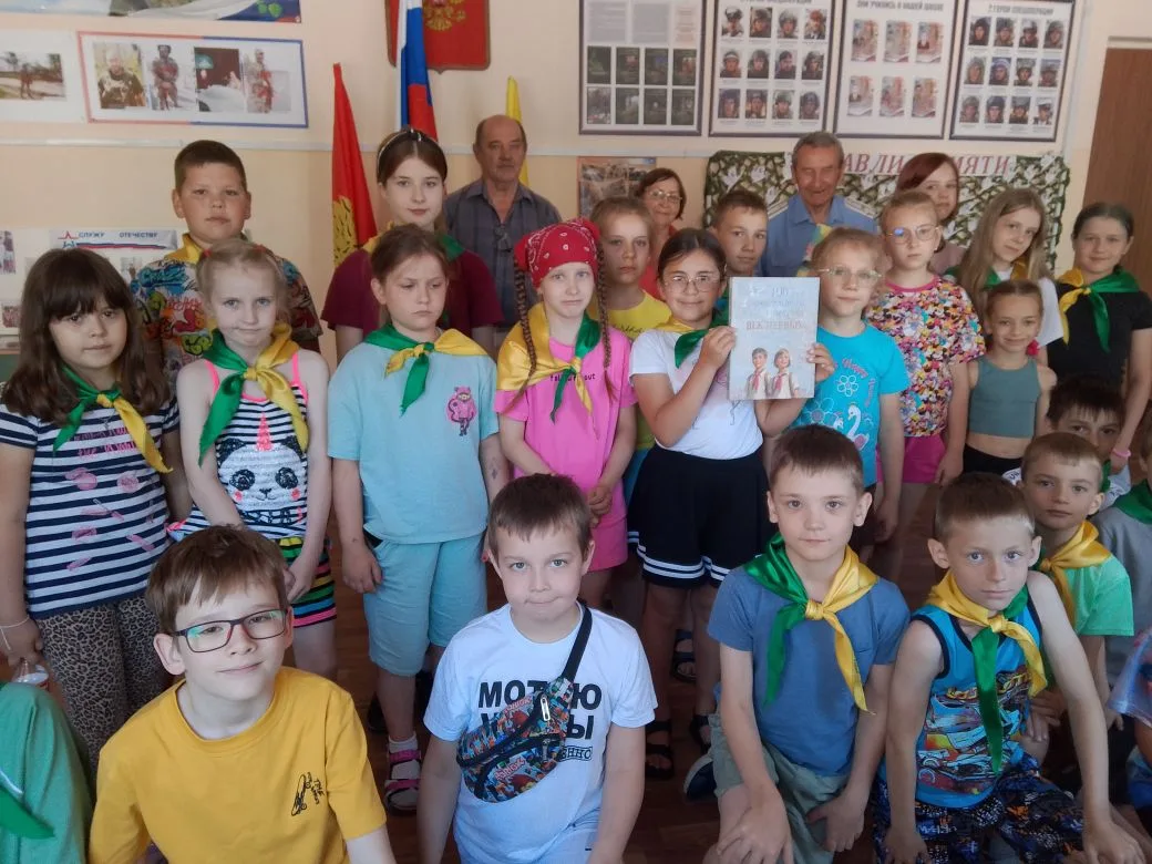 В рамках встреч с ветеранами, сегодня в школьном лагере "Солнечный круг" МБОУ СШ№11 г. Липецка в кан