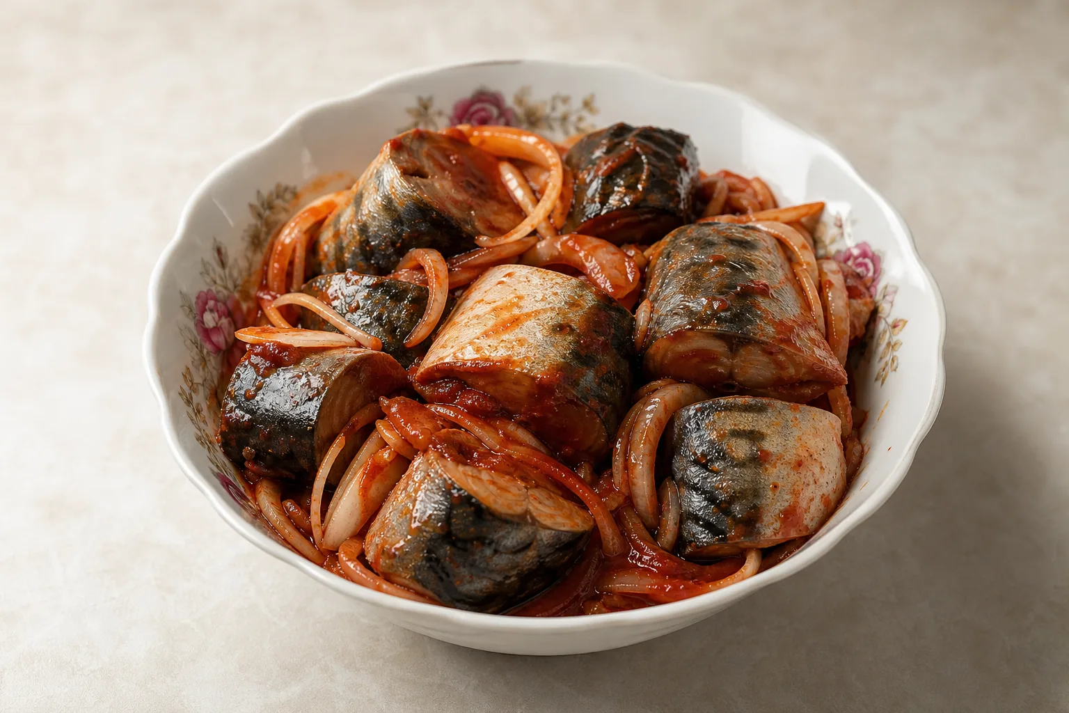 Маринованная скумбрия