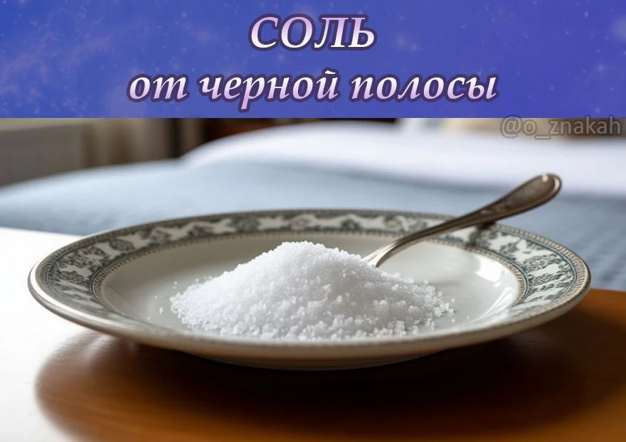 🧂СОЛЬ от черной полосы. Действует мгновенно!