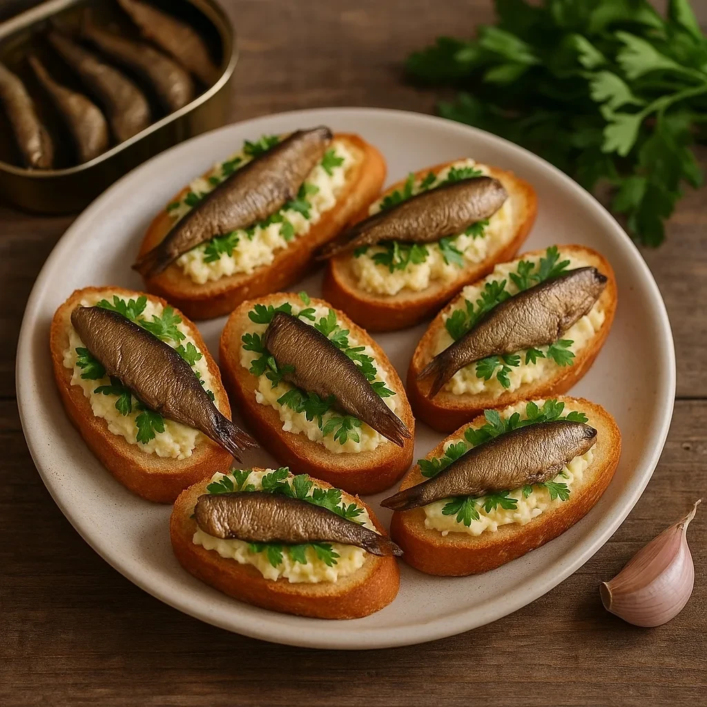 ❤ Гренки со шпротами!

Эти гренки — вкус моего детства. Их мама всегда готовила к праздникам, и до с