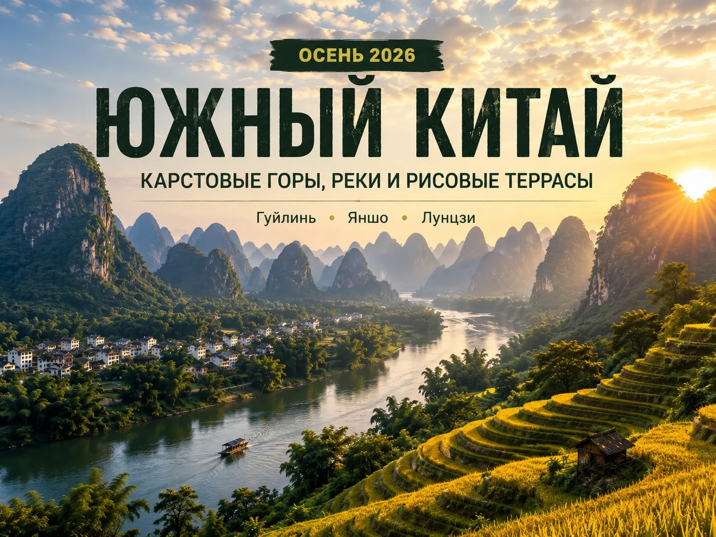 ДРУГОЙ КИТАЙ: КАРСТОВЫЕ ГОРЫ, РЕКИ И РИСОВЫЕ ТЕРРАСЫ