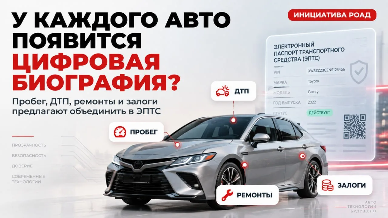 🚘 У каждого автомобиля в России может появиться цифровая биография