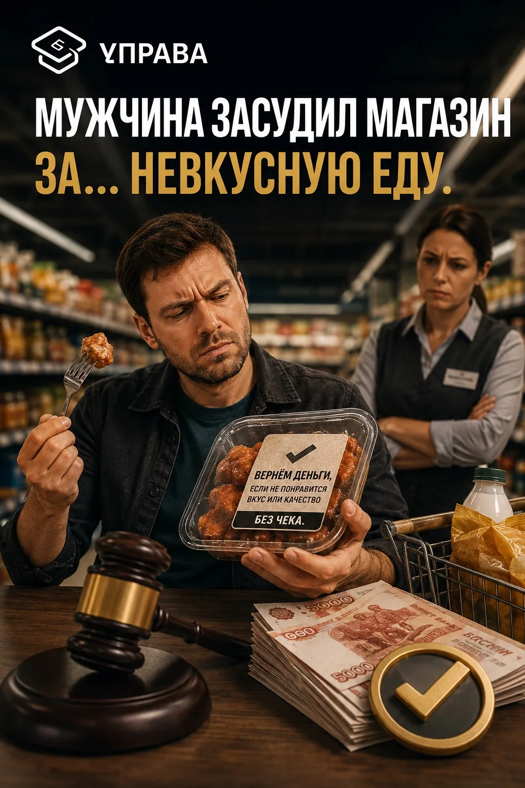 Мужчина засудил магазин за… невкусную еду.