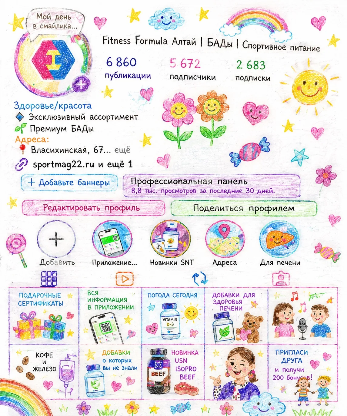 Если бы Fitness Formula ожила в детских рисунках 🥹💙